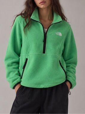The North Face Green Half Zip Fleece Pullover Women’s XL